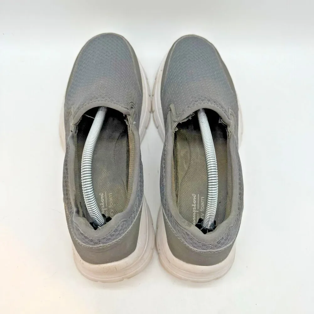 Champion Memory Foam Comfort Slip On Shoes Men's 10.5 Gray Casual Sneaker Loafer